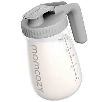 Momcozy Breast Milk Pitcher, Resistant to Heat and Cold Abrupt Temp Swings, No Leak Glass Breast ... | Amazon (US)