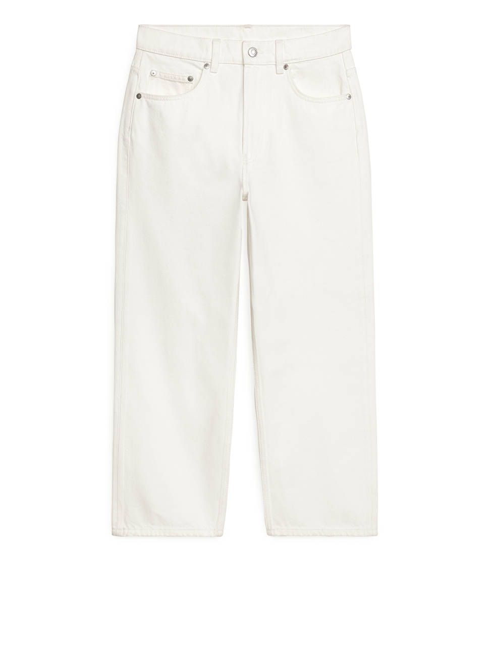 STRAIGHT CROPPED Jeans - Off White - Jeans - ARKET GB | ARKET (US&UK)