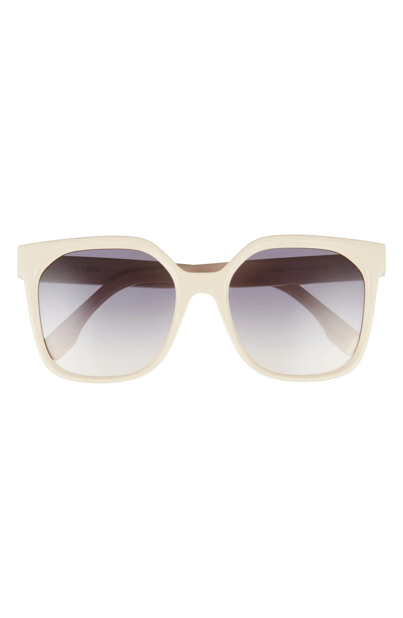 The Fendi Lettering 55mm Geometric Sunglasses | Nordstrom