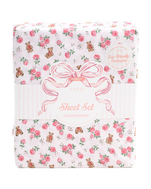 Vintage Roses And Bears Sheet Set | Bed & Bath | Marshalls | Marshalls