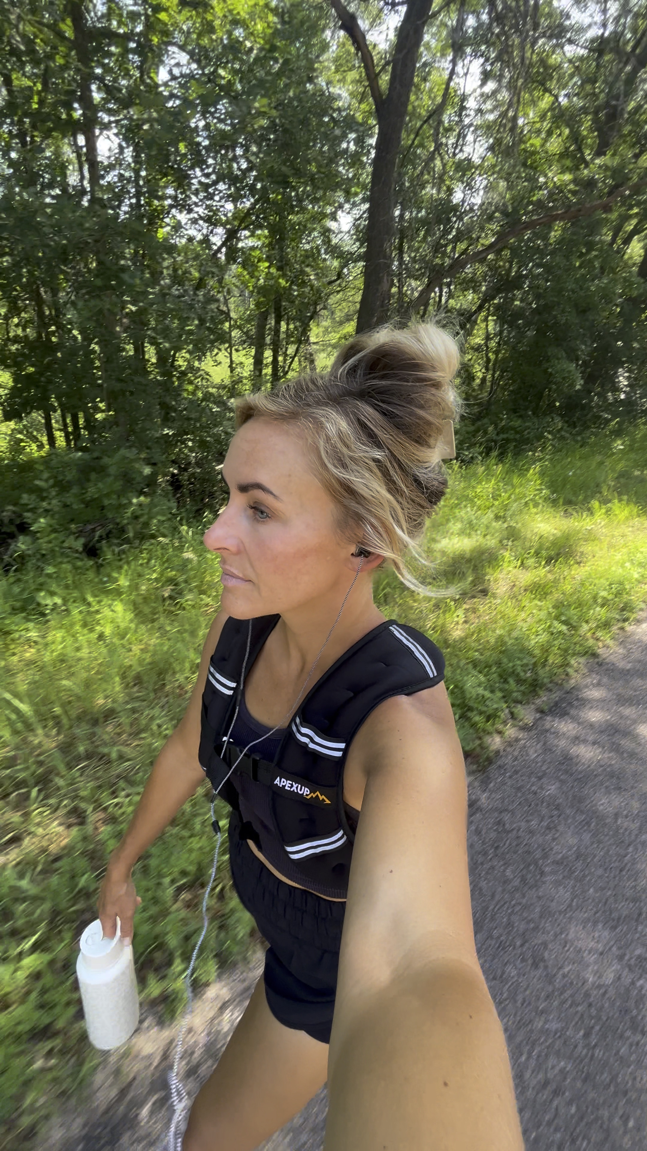 weighted vest 10lbs
shorts size small
tank size XS/S