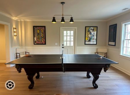 Multi functional design is essential in getting Ready For Summer & Entertaining the family with basement games- 
#tabletennis #kids #pooltable #linearlighting

#LTKhome #LTKkids #LTKfamily