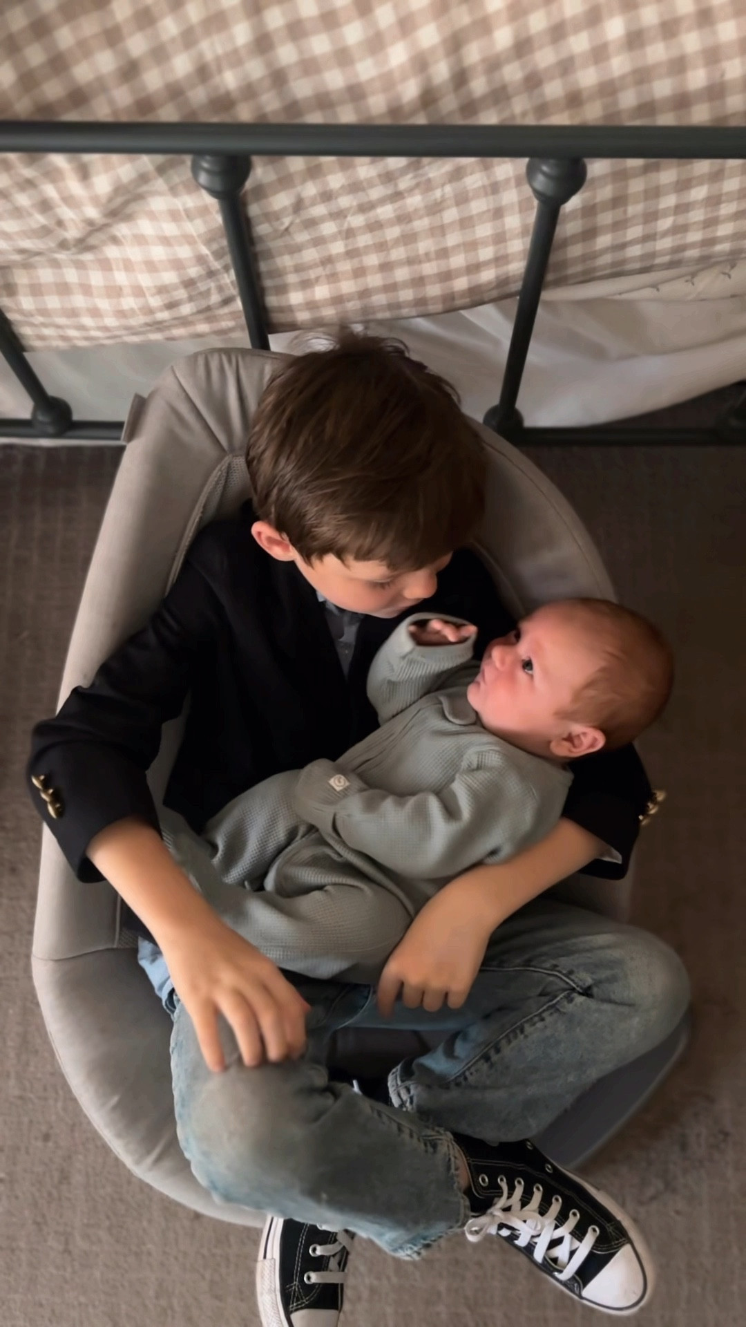 We have LOVED this swing for years. Holds up to 130lbs and can hold more than one sweet kiddo. #LTKbaby