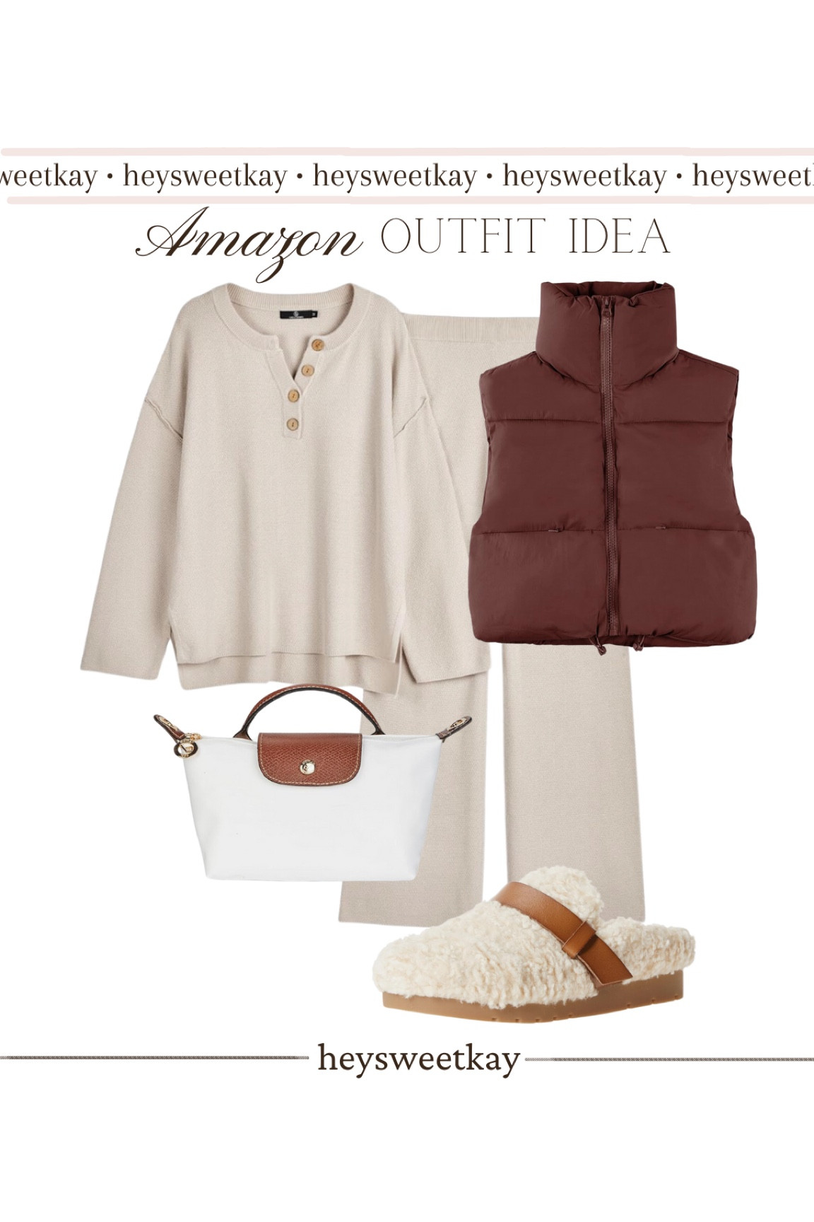Amazon set, free people inspired, longchamp look for less, Birkenstock look for less