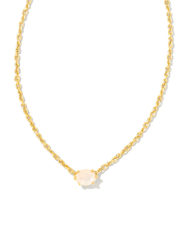 Cailin Gold Pendant Necklace in Champagne Opal Crystal | Kendra Scott | Kendra Scott