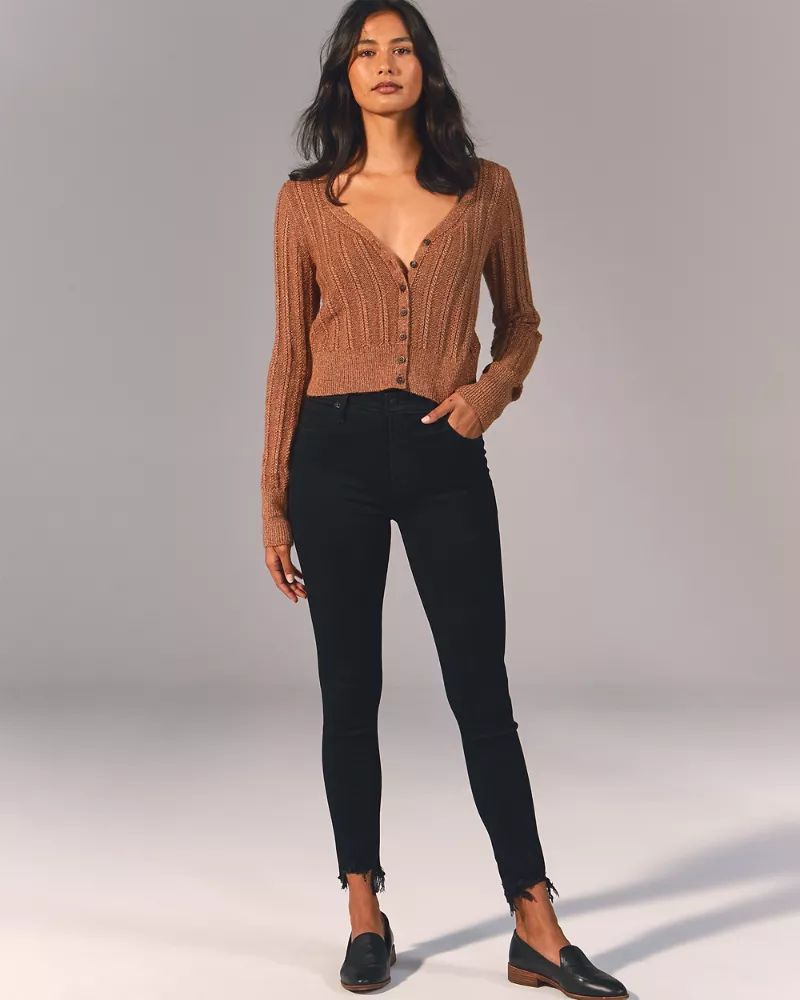 Womens High Rise Super Skinny Ankle Jeans | Womens Bottoms | Abercrombie.com | Abercrombie & Fitch US & UK
