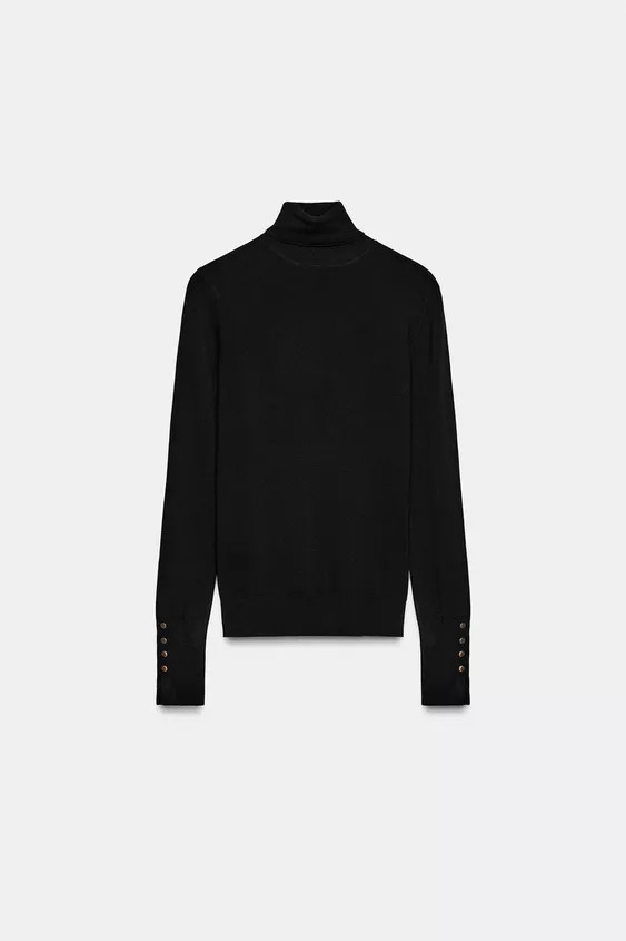 BASIC PLAIN KNIT JUMPER | Zara US