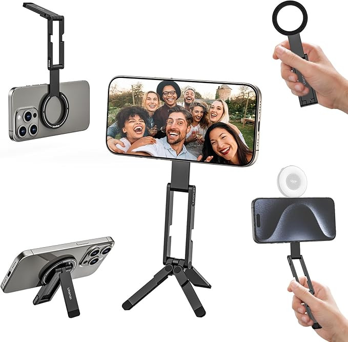 ULANZI MA60 Magnetic Phone Tripod Stand for iPhone - Aluminium Smartphone Mini Tripod Pocket Cell... | Amazon (US)