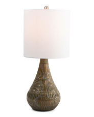 27in Wyatt Texted Ceramic Table Lamp | Bedroom | Marshalls | Marshalls