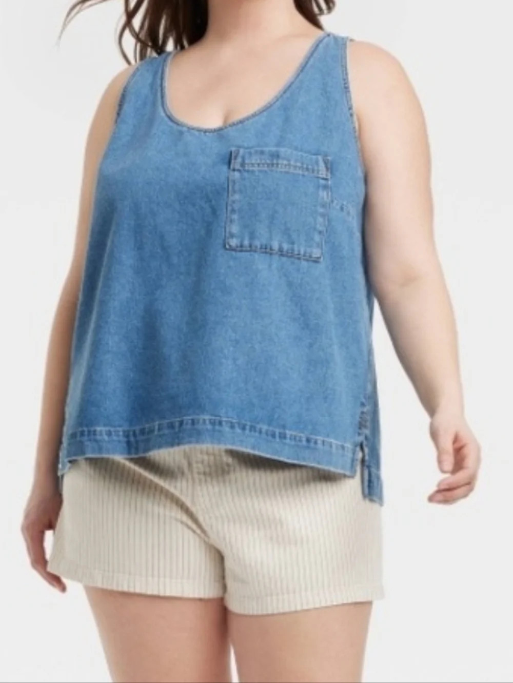 NWT Universal Thread Denim Tank Top Size Medium | Poshmark