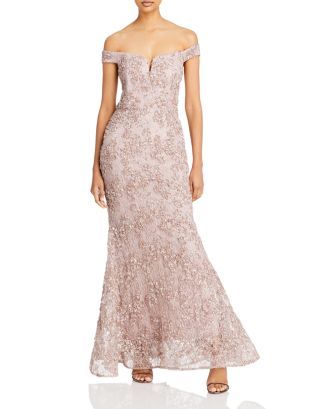 Off The Shoulder Floral Soutache Lace Dress | Bloomingdale's (US)