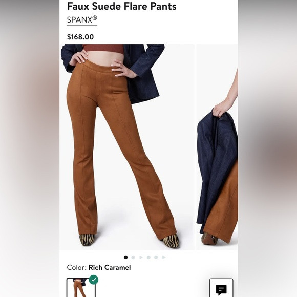 Spanx Suede Flare Pants NWOT | Poshmark