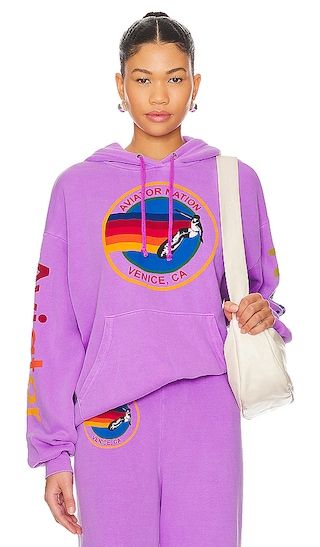 Relaxed Pullover Hoodie in Neon Purple | Revolve Clothing (Global)