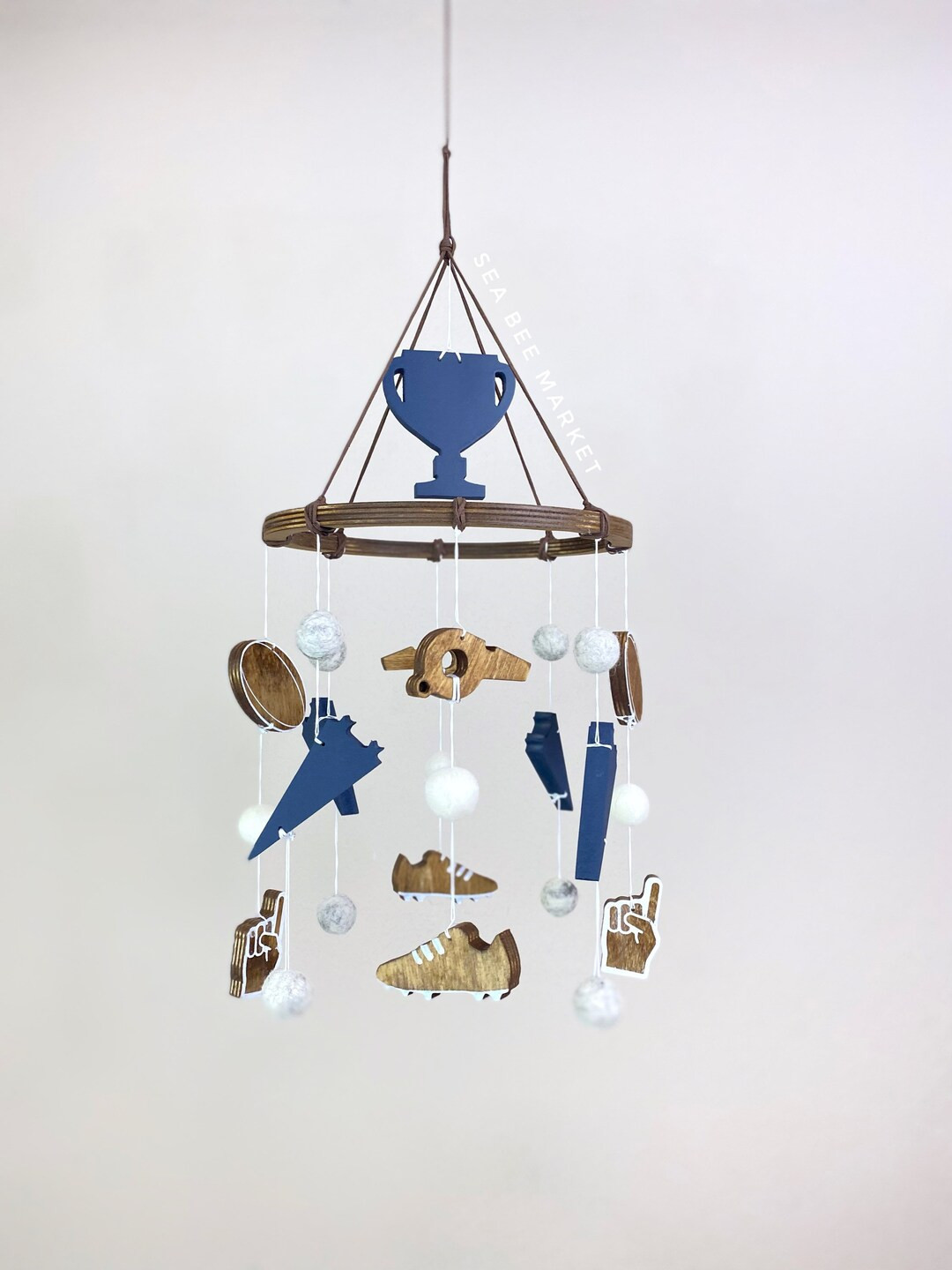 Sports Nursery Crib Mobile - Athletics Cot Mobile for Rugby, Football, Baseball, Basketball, Socc... | Etsy (US)