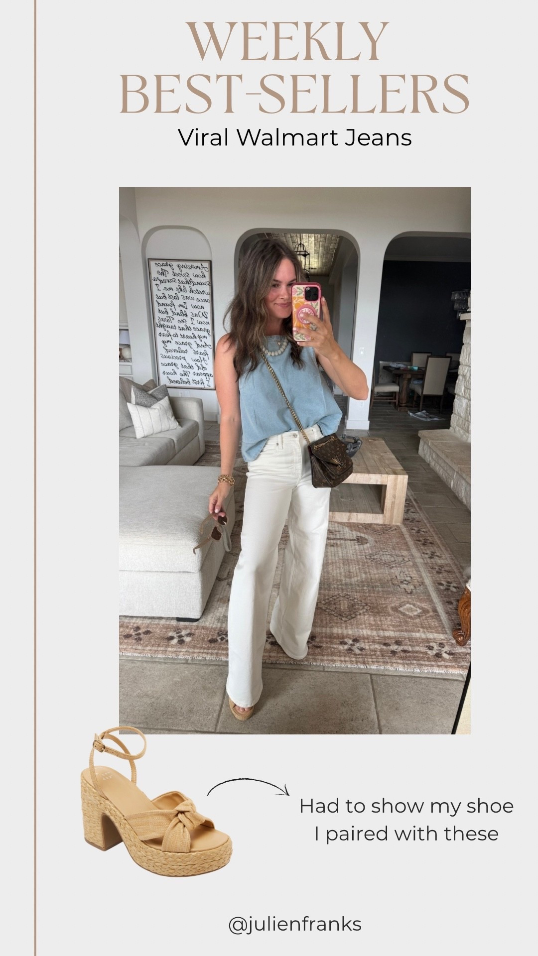 These jeans come in many shades and also different lengths! I’m wearing the regular length (I’m 5’3 & wearing a 3” heel!). Also… how cute are these wedges?

#LTKmomlife #LTKSeasonal #LTKootd