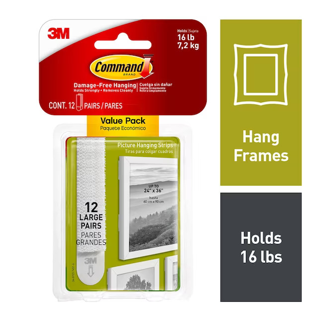 Command 12-pack Plastic Adhesive Strip | Lowe's