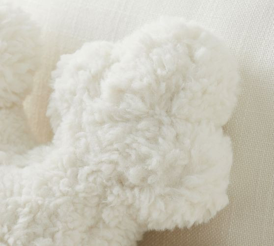 Sherpa Snowflake Shaped Pillow | Pottery Barn (US)