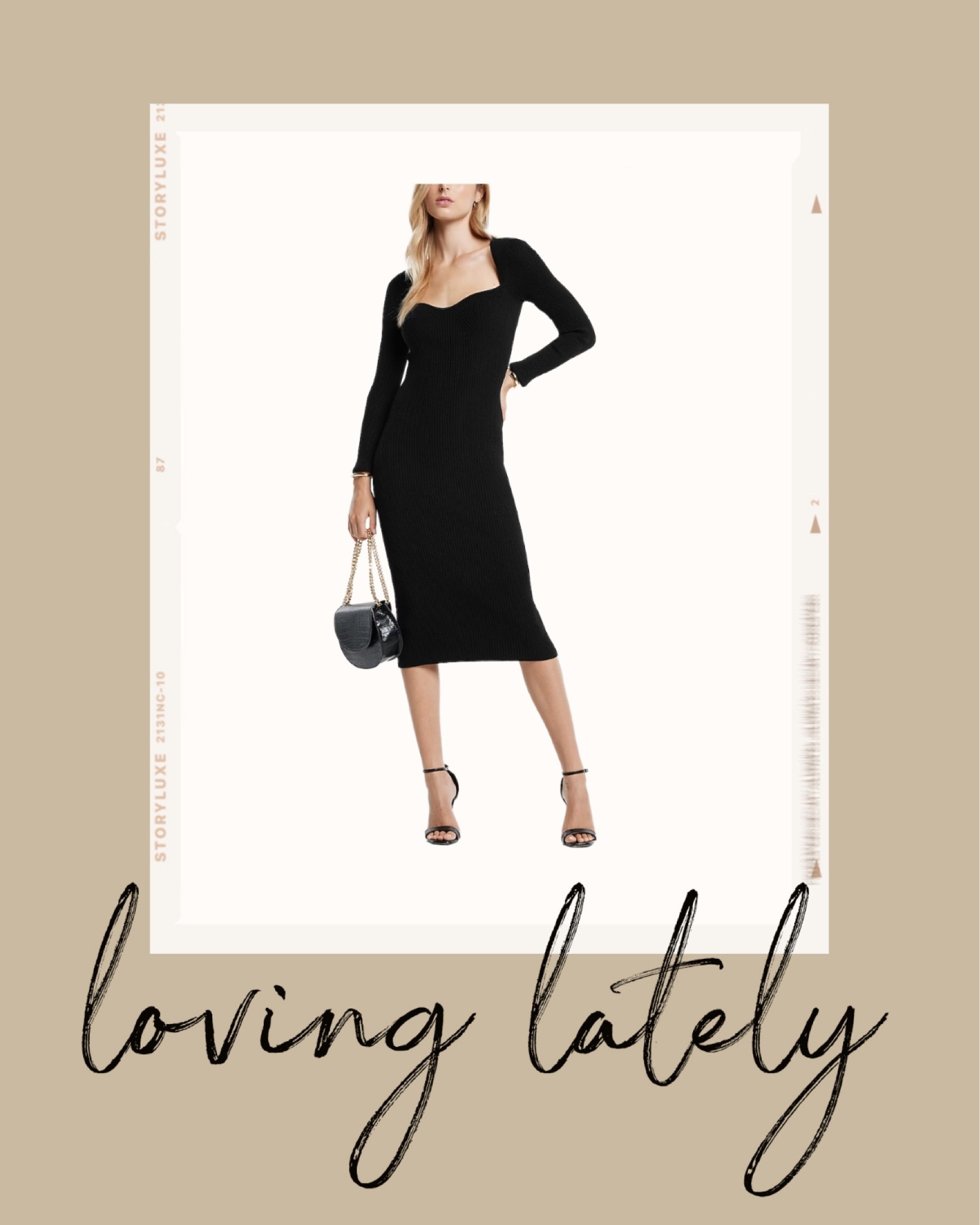 Kat Jamieson of With Love From Kat shares a sweater dress. Neutral style, black dress, midi dress, fall dress. 

#LTKSeasonal #LTKstyletip