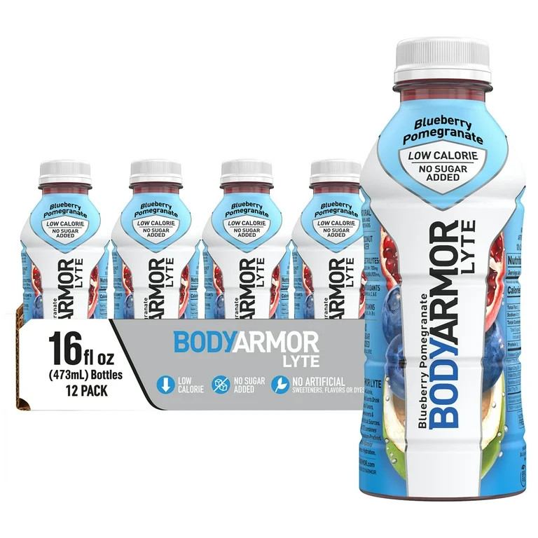 BODYARMOR LYTE Sports Drink, Blueberry Pomegranate, 16 Fl. Oz., 12 count | Walmart (US)