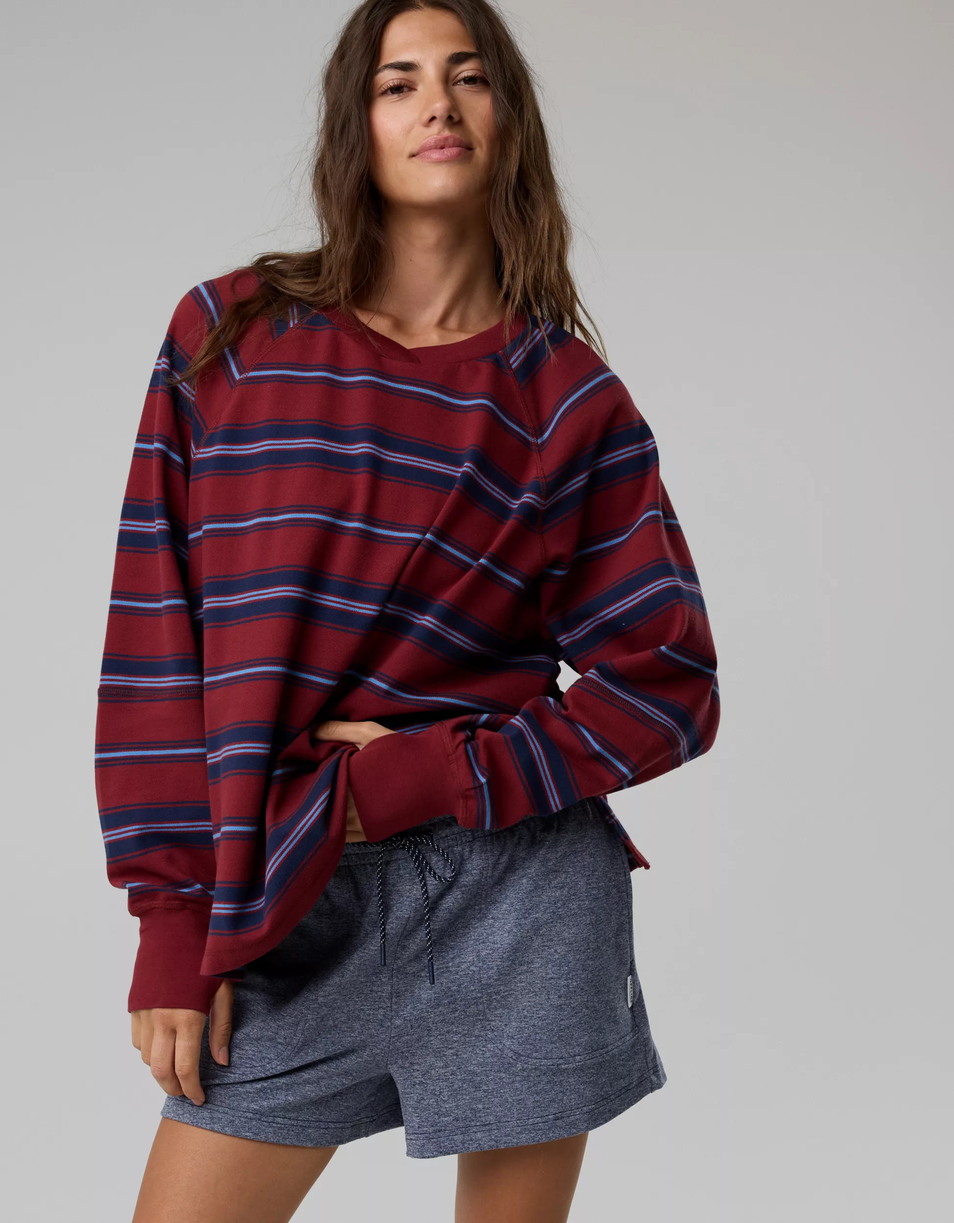 OFFLINE By Aerie Pique Long Sleeve T-Shirt | Aerie