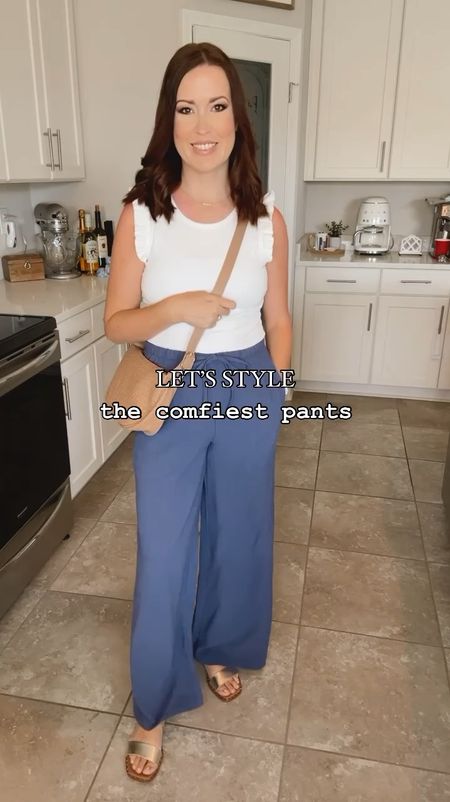 Amazon Comfy Pants 🫶🏻💙

#LTKworkwear #LTKstyletip #LTKVideo