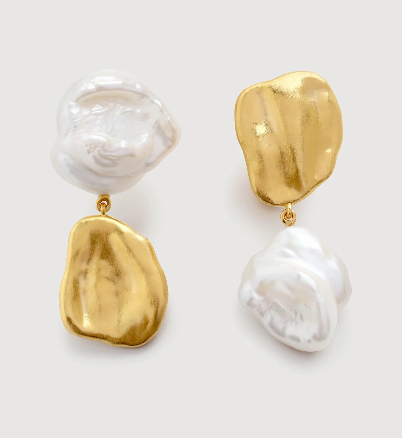 Amy Powney Keshi  Pearl Large Drop Earrings | Monica Vinader (Global)