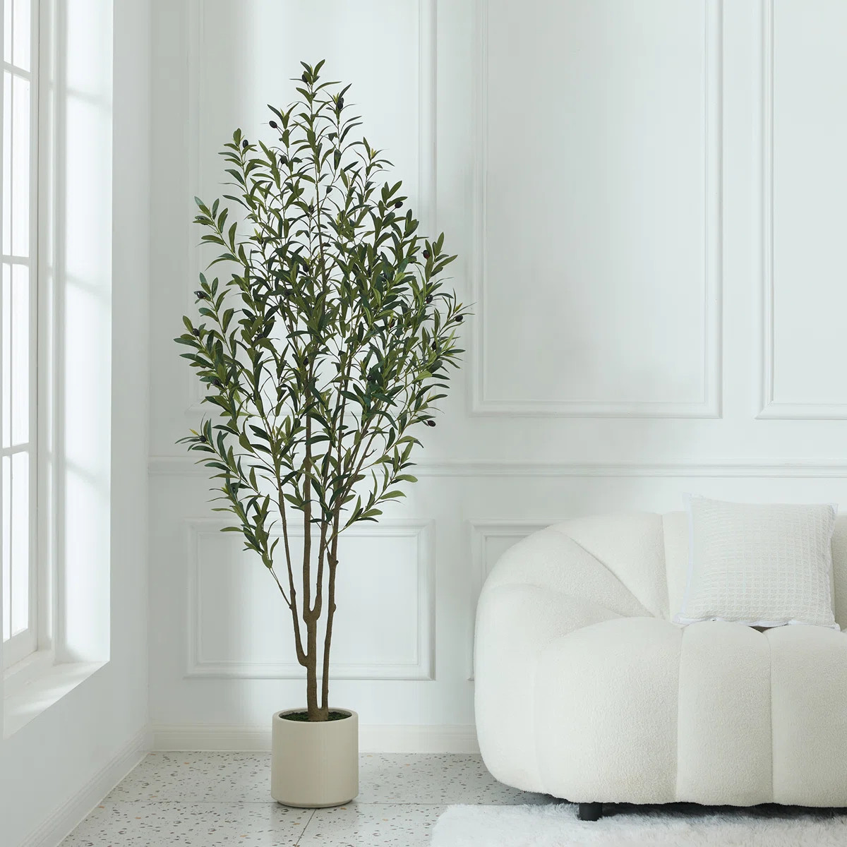 George Olive Tree in Planter | Joss & Main