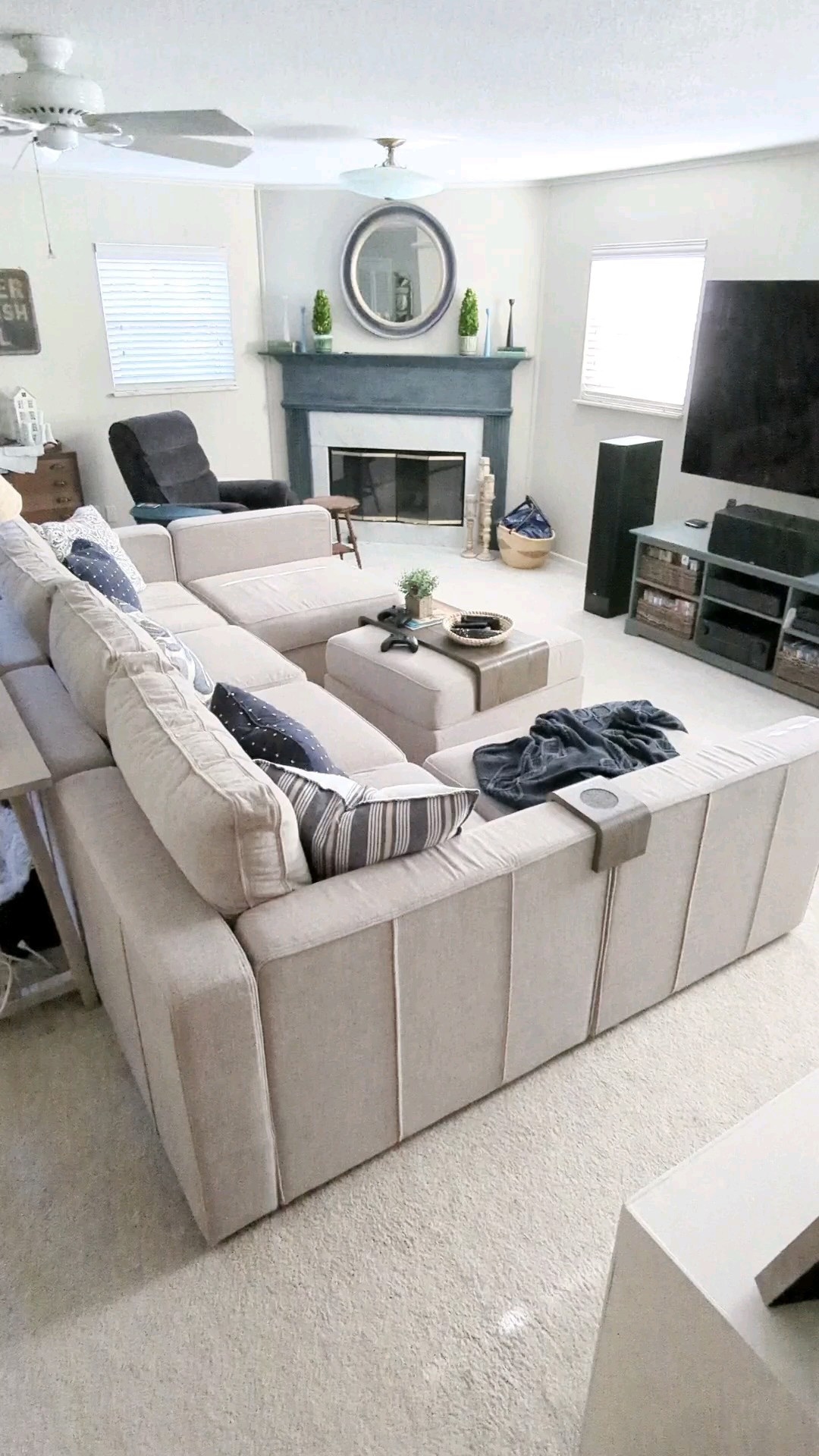 Our Lovesac sectional couch is still going strong after 6 years! Washable covers, flexible seating, comfy cushions, and so much more. We absolutely love it. #sectional #sofa #interiors 

#LTKHome #LTKSaleAlert