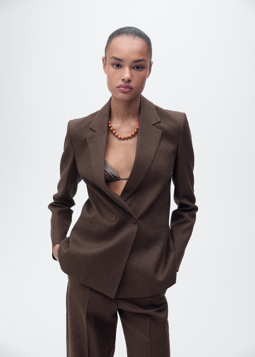 Blazer suit 100% linen - Women | MANGO USA | Mango (US/MX/AU)
