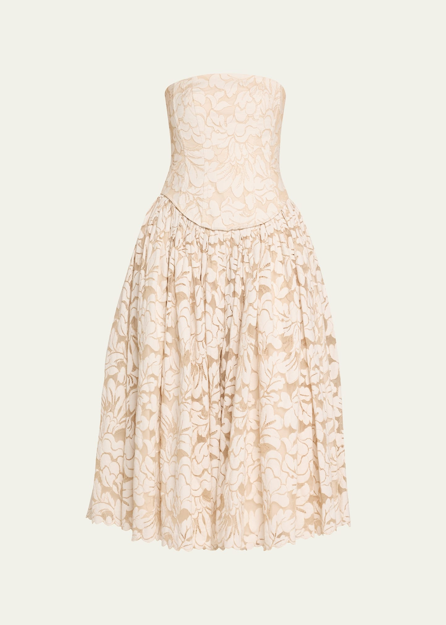 Toccin Melody Corset Midi Dress | Bergdorf Goodman