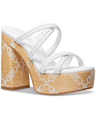 Corrine Slip On Strappy Espadrille Platform Sandals | Macy's