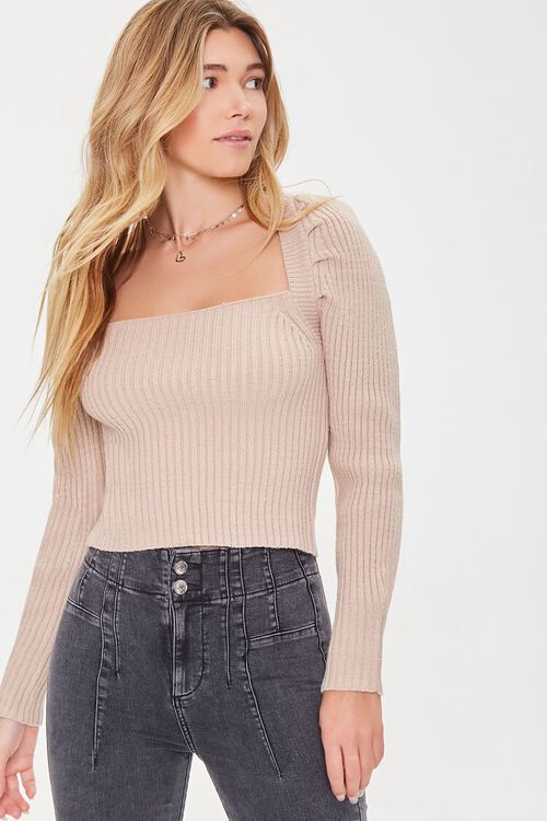 Ribbed Self-Tie Fitted Sweater | Forever 21 (US)