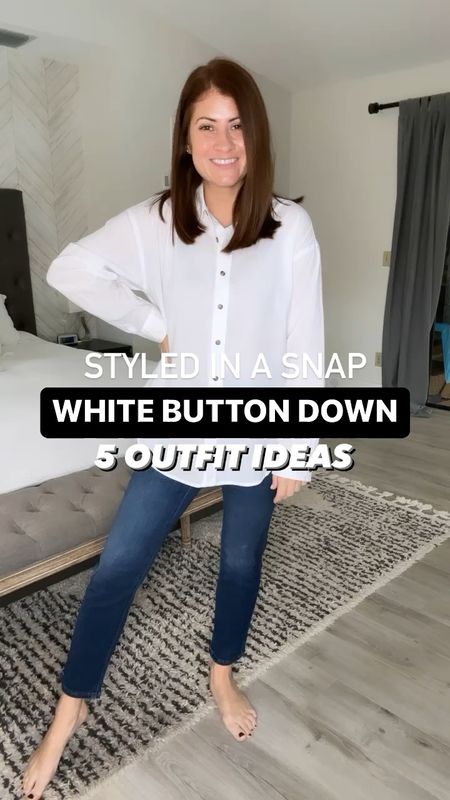 ✨STYLED IN A SNAP SATURDAY✨ White Button Down Shirt | Oversized Shirt | Outfit Ideas | Target Style 


Wearing a small

#LTKstyletip #LTKunder50 #LTKFind
