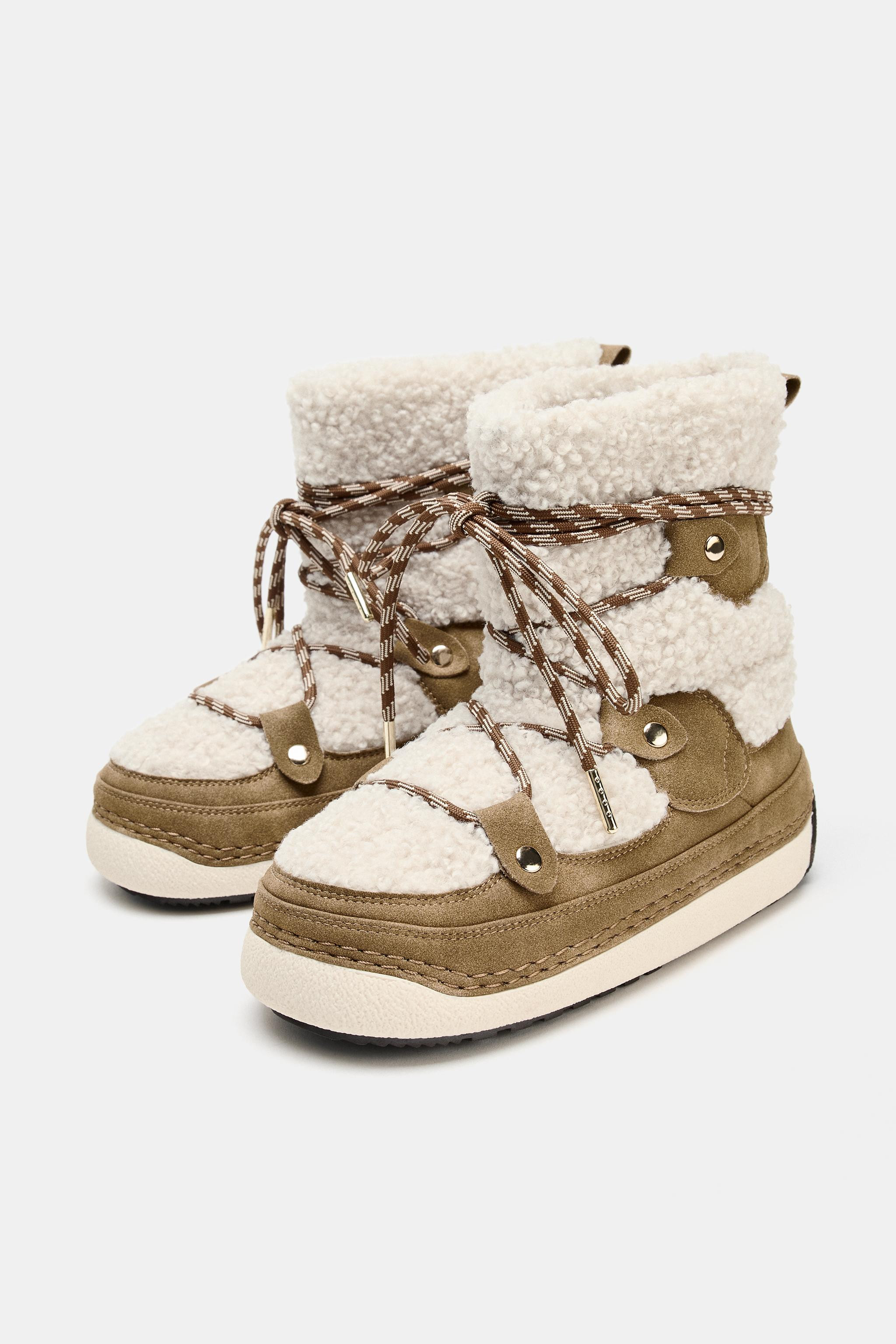 CONTRASTING ANKLE BOOTS SKI COLLECTION | Zara US