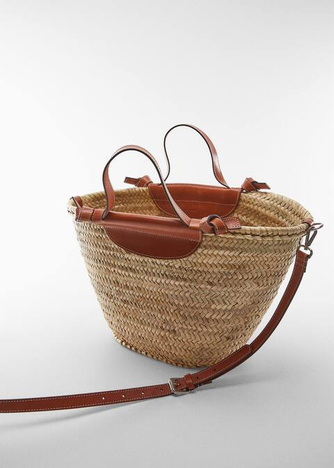 Raffia tote bag | MANGO (US)