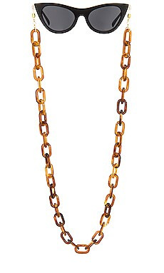 DONNI. Acetate Sunny Chain in Camel from Revolve.com | Revolve Clothing (Global)