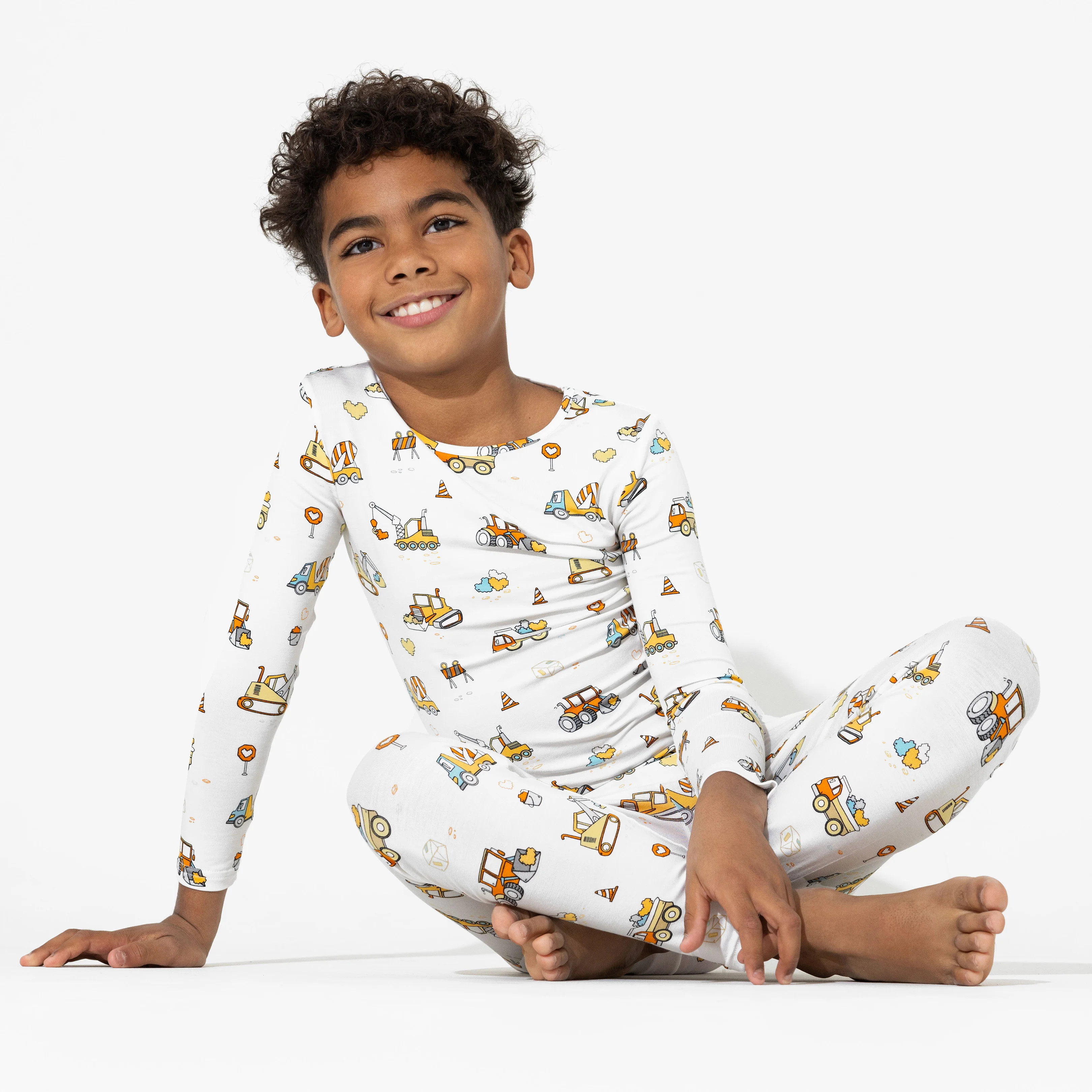 Love Trucks Bamboo Kids Pajamas | Bellabu Bear
