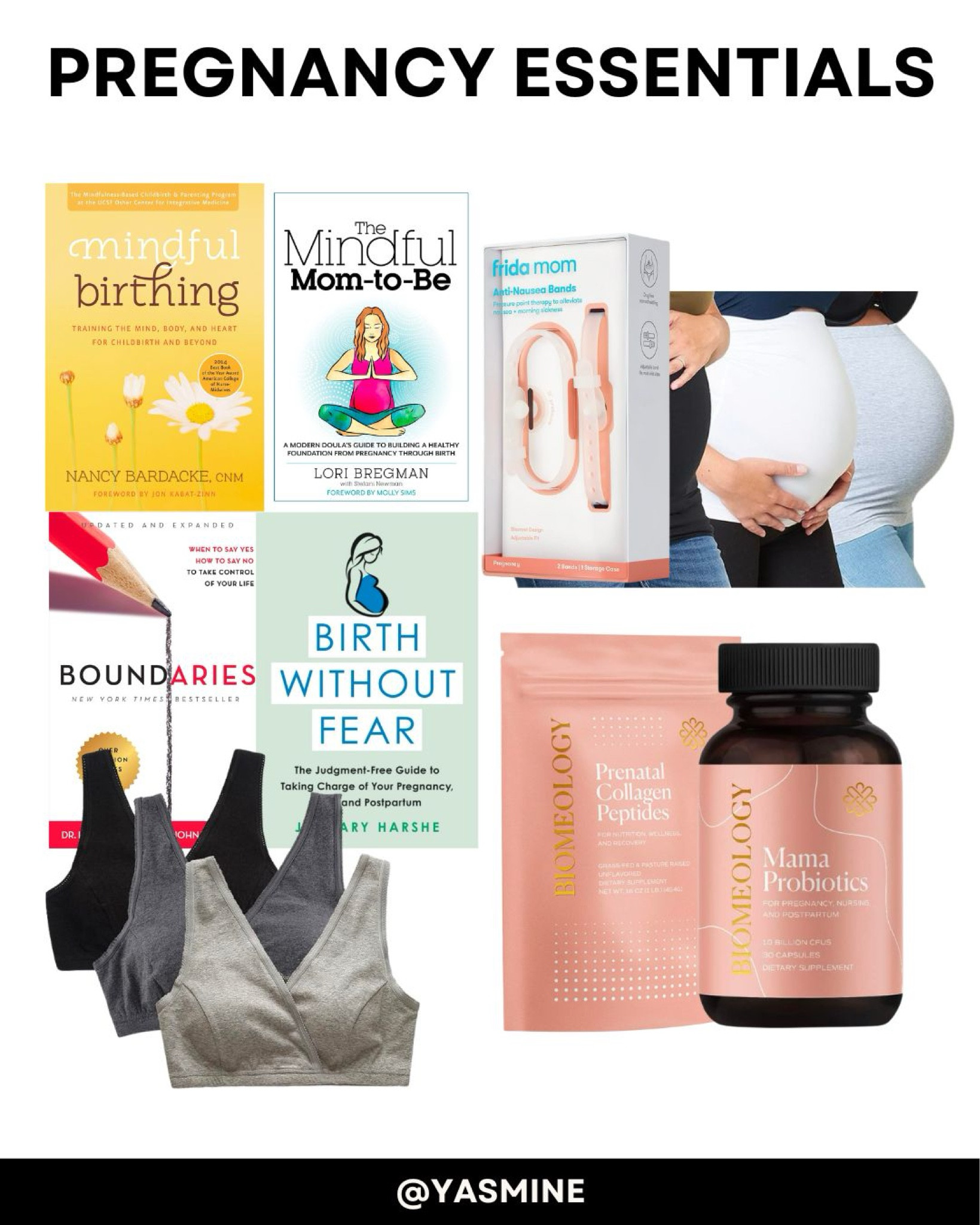 Pregnancy essentials for mom. Books, bras and vitamins  

#LTKbaby #LTKstyletip #LTKbump