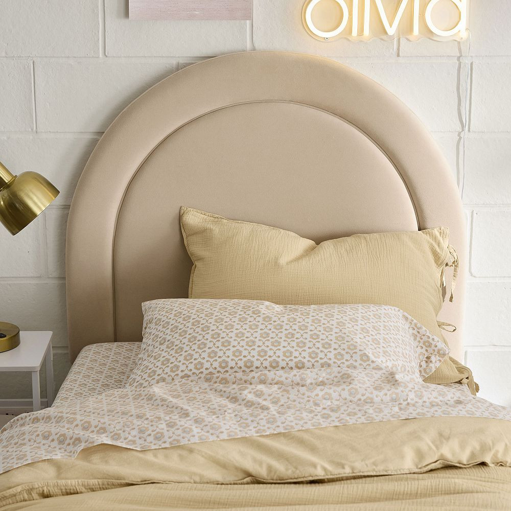 Smart Half-Moon Channeled No Nails Headboard | Dormify