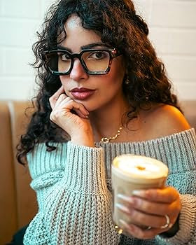 VISOONE Blue Light Blocking Glasses with TR90 Rectangle Frame and Chic Preppy Look for Women Men ... | Amazon (US)