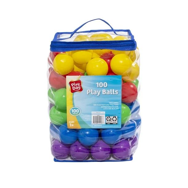 Play Day 100 Play Balls - Multicolor - Walmart.com | Walmart (US)