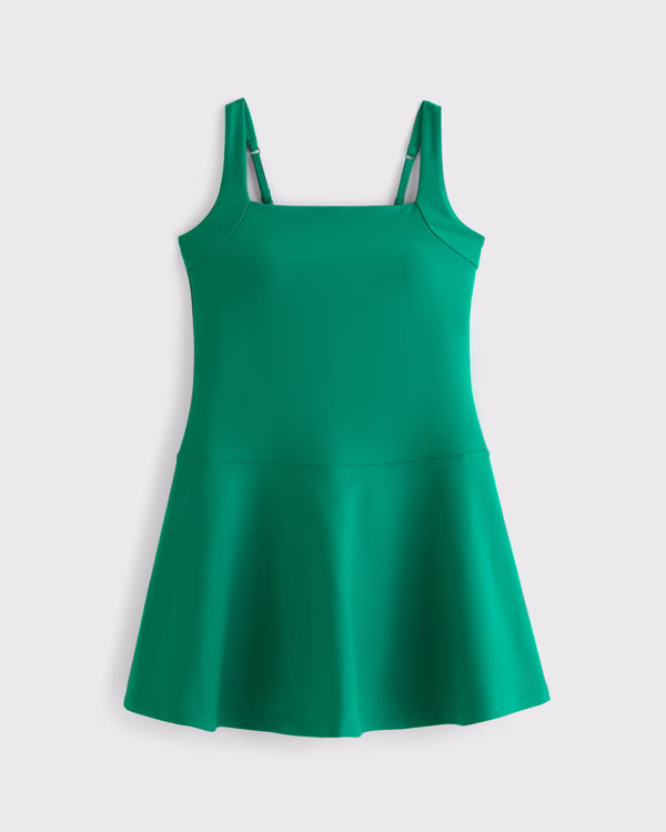 YPB sculptLUX Squareneck Mini Dress | Abercrombie & Fitch (US)