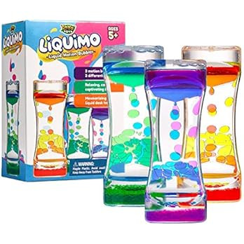 YoYa Toys Liquimo - Calming Liquid Motion Bubbler - 3 Pack - Sensory Bottles for Kids and Adults ... | Amazon (US)