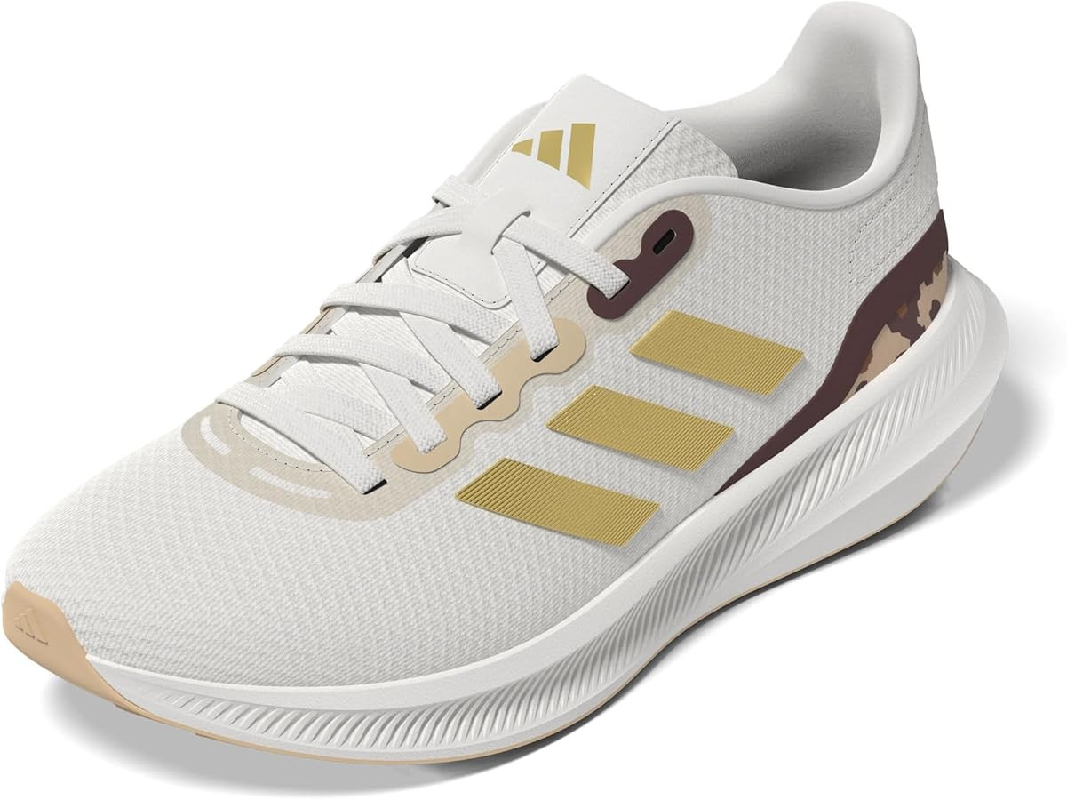 Amazon.com | Adidas Women's Run Falcon 3.0, White/Gold Metallic/Magic Beige, 7.5 | Road Running | Amazon (US)