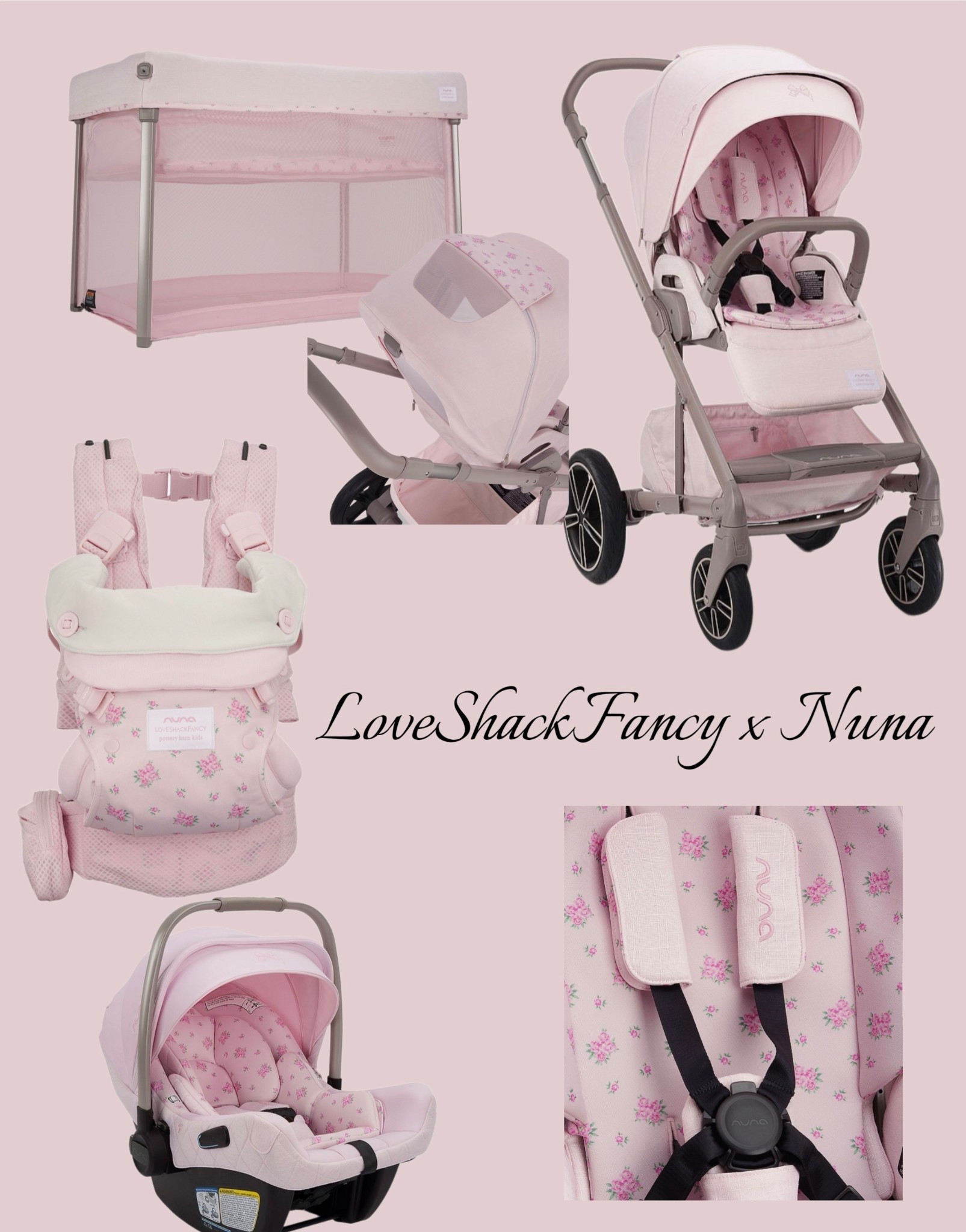 LoveShackFancy x Nuna
Pink car seat
Pink stroller
Pink baby carrier
Love shack fancy
Pink travel crib
Pottery barn kids

#LTKBaby #LTKBump #LTKActive
