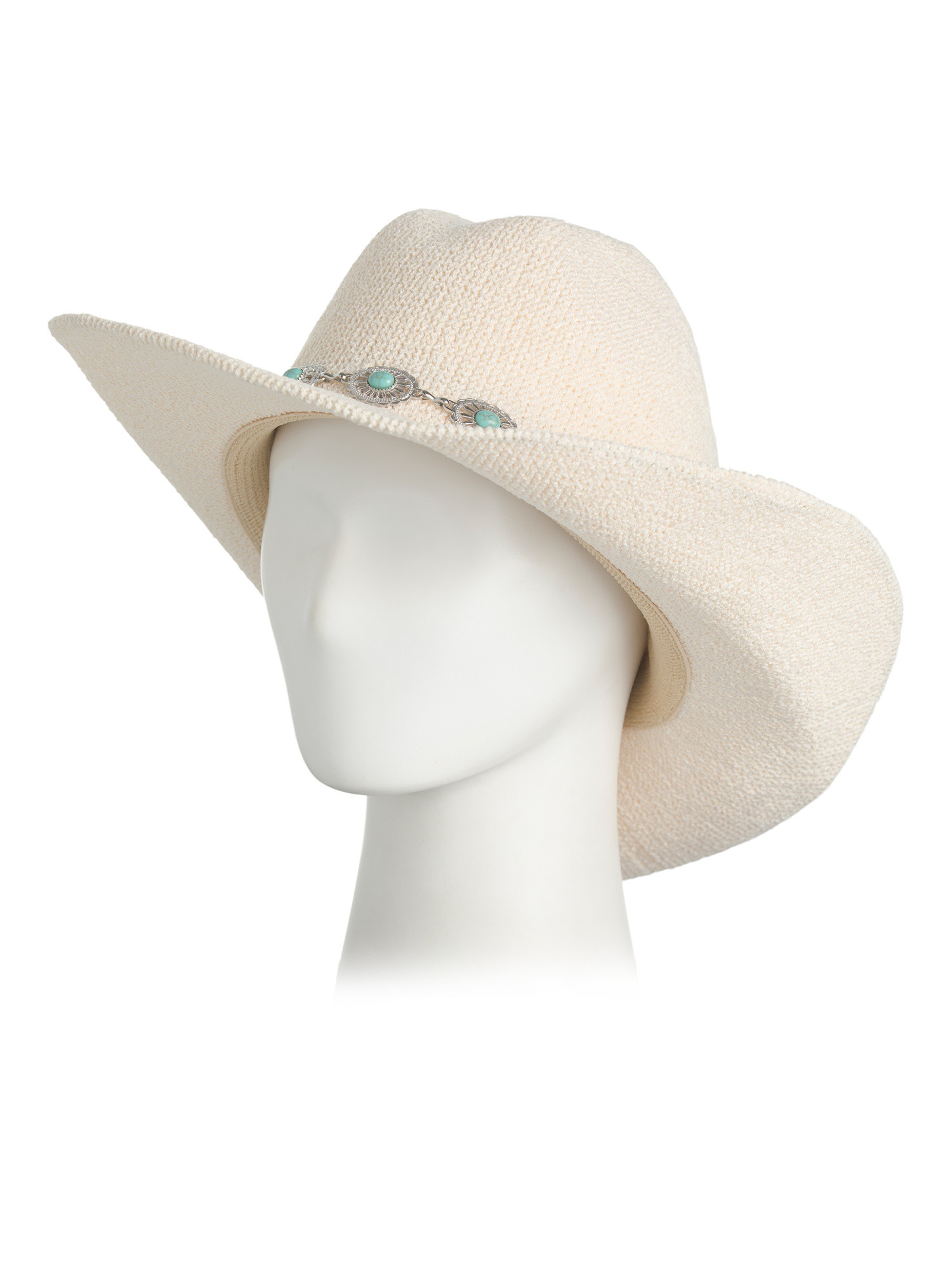 Upf 50 Knit Western Cowboy Hat With Conch Trim | TJ Maxx