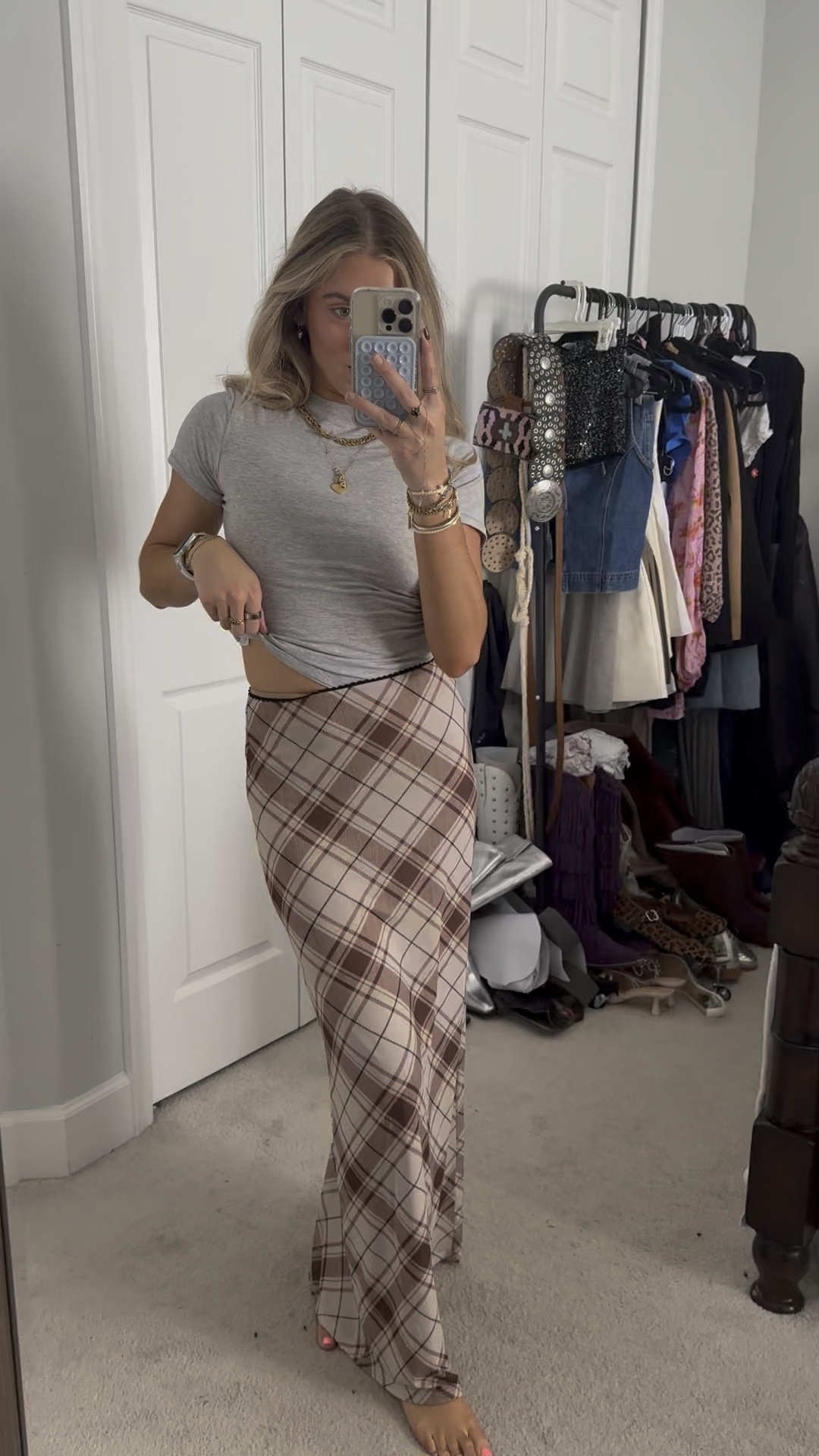 Shop 12th Tribe Julia brown plaid mesh maxi skirt and the tease me black feather blazer. Perfect for the holiday season. Wearing both in size XS. I have a code SLOANEV10!  #tribebabe, #shop12thtribe, #12thtribevibes, #12thtribecollective #outfit #partyoutfit #sequindress #newyearseve #nyeoutfit #newyearseveoutfit #outfitinspo #partystyle #partydress #nyeoutfitinspo 


#LTKSaleAlert #LTKWatchNow #LTKHoliday