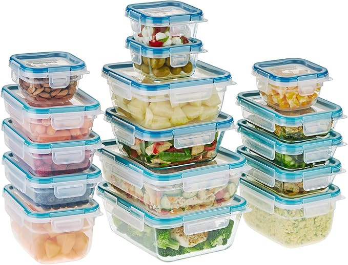 Snapware Total Solution (16-Pack) Glass & Plastic Mix Food Storage Containers Set, Meal Prep Cont... | Amazon (US)