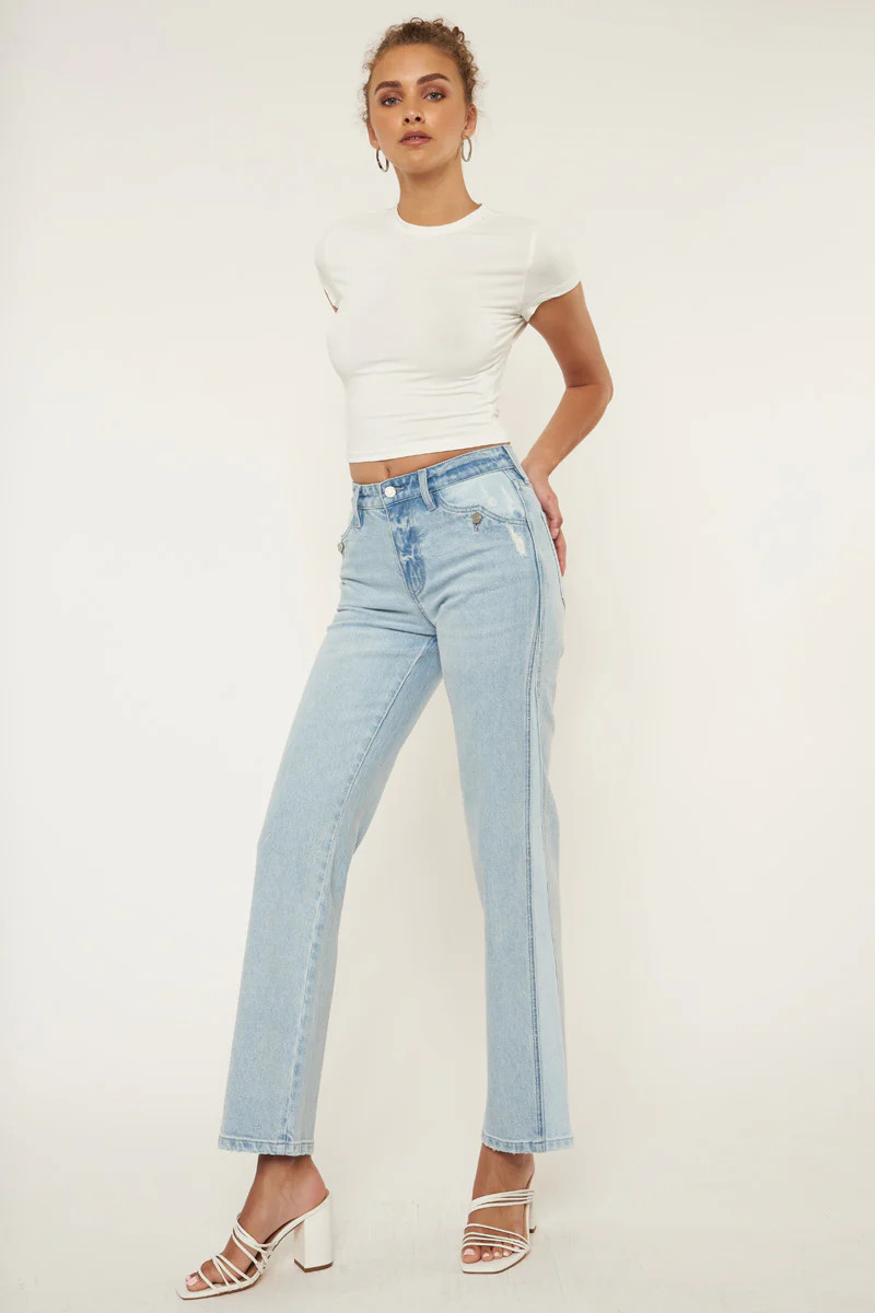 Maple High Rise Straight Leg Jeans | Kancan USA