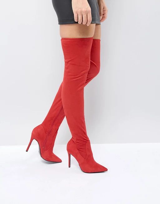 River Island Over The Knee Heeled Boots | ASOS US